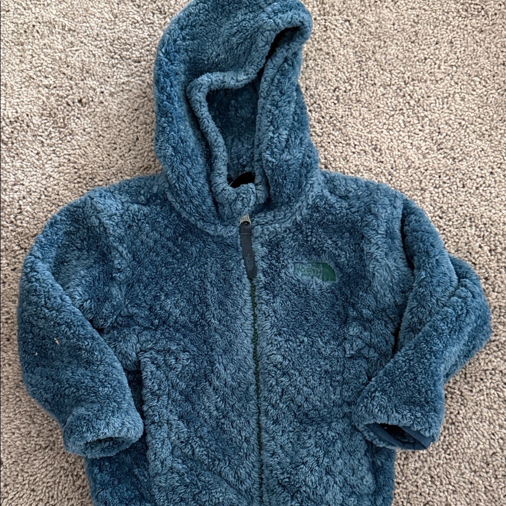 Cozy Blue Fleece Northface Kids zip up